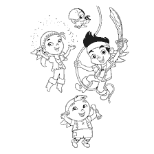 Jake and the Pirates of Neverland with Fairy Pollen, Saber and Map