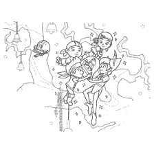 Jake and his friends from the pirates of Neverland