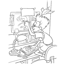 Lewis, an inventor who paints in the workplace