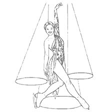 coloring page: Coloring skaters in a dynamic movement