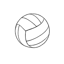 Colorear el voleibol