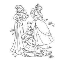 Aurora, Belle, Ariel