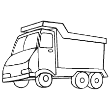 coloring page: Toy dump truck for coloring