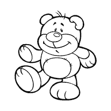 coloring page: Nice bear to paint