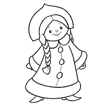 coloring page: Coloring toys The Snow Maiden