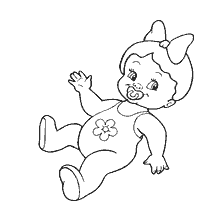 coloring page: Coloring picture of a dummy doll
