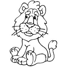 coloring page: Coloring with a toy lion