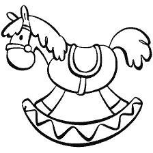 coloring page: Coloring a horse toy