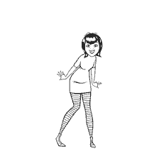coloring page: Coloring Mavis from the movie Monsters on vacation 2