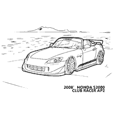 Kolorowanki Honda S2000