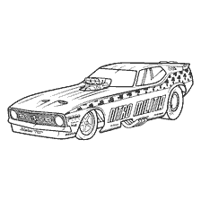 Ein Sportwagen mit der Inschrift Nitro Militia