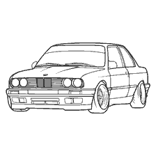 Coloring of a BMW car