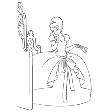 pagina da colorare: Dipingere la principessa Charlotte dalla principessa e la rana