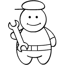 Profession Coloring Workshop Repairman