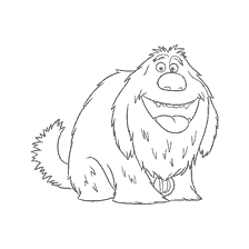 página para colorear: Para colorear perro Duque de la caricatura La vida secreta de las mascotas