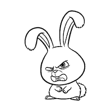 página para colorear: Colorante Rabbit Snowball de la película La vida secreta de mascotas