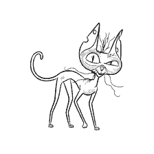 página para colorear: Esfinge gato Ozono de los dibujos animados La vida secreta de las mascotas