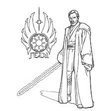 coloriage: Coloriage par Obi-Wan Kenobi de Star Wars