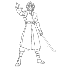 coloriage: Jedi Plo Kun de Star Wars: Episode II: Attaque des Clones