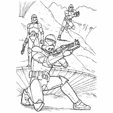 coloring page: Coloring Star Wars Stormtroopers: Episode III