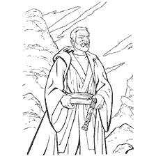 Coloring by Obe-Wan Kenobi from Star Wars: Episode IV