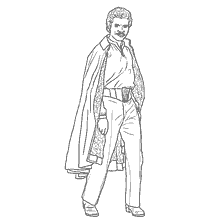 Coloring Lando Calrissian aus Star Wars: Episode V
