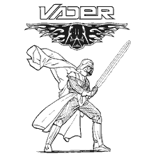 Darth Vader aus Star Wars Färbung