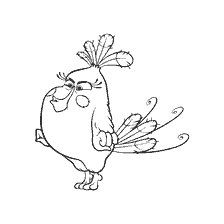 Matilda'yı Angry Birds'ten Renklendirmek