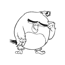 Kolorowanki Bomba z Angry Birds