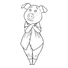 Rosita le Cochon du film d'animation La Bête pour colorier