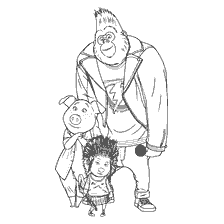 Rosita, Ash and Johnny from Zootop
