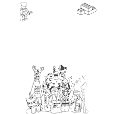 Brief aan de kerstman met LEGO tekens