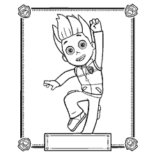 coloring page: The Ryder coloring from Puppy Patrol