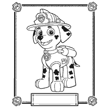 coloring page: Painting Patrol - Marshal
