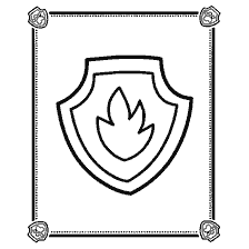 coloring page: Coloring Sign Marshal from Puppy Patrol