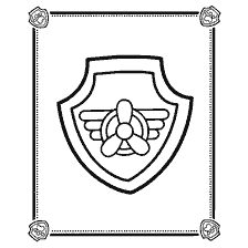coloring page: Coloring Sign Skye from Puppy Patrol