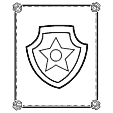 coloring page: Coloring Sign of the Racer Puppy Patrol