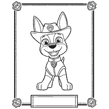 coloring page: Coloring Tracker's Puppy Patrol