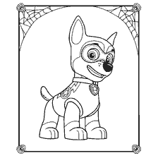 coloring page: Racer coloring - lightning from Puppy Patrol