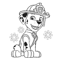 coloring page: Dalmatian Marshal from Puppy Patrol for coloring