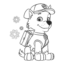 coloring page: Coloring The Puppy Patrol - Rocky