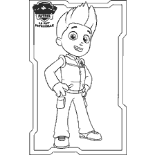coloring page: Ryder drawing from Puppy Patrol for coloring