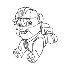 coloring page: Painting of the Puppy Patrol