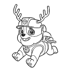 coloring page: Picture for coloring Freaks from Puppy Patrol with Horns