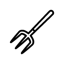 Tarım işleri için forks resmi