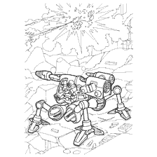Illustration of a walking plasmameter from the War of the Future