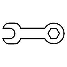 Renkli renk için boyanmış wrench
