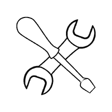Wrenches ve tornavidalarının Çizimi