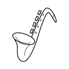 Coloring saxophone