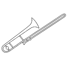 Dessin de trombone de coloration